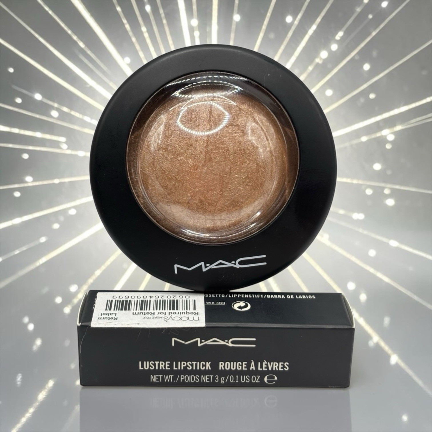 M.A.C Lustre Lipstick, color: LUSTERING and M.A.C Mineralize Skinfinish Powder