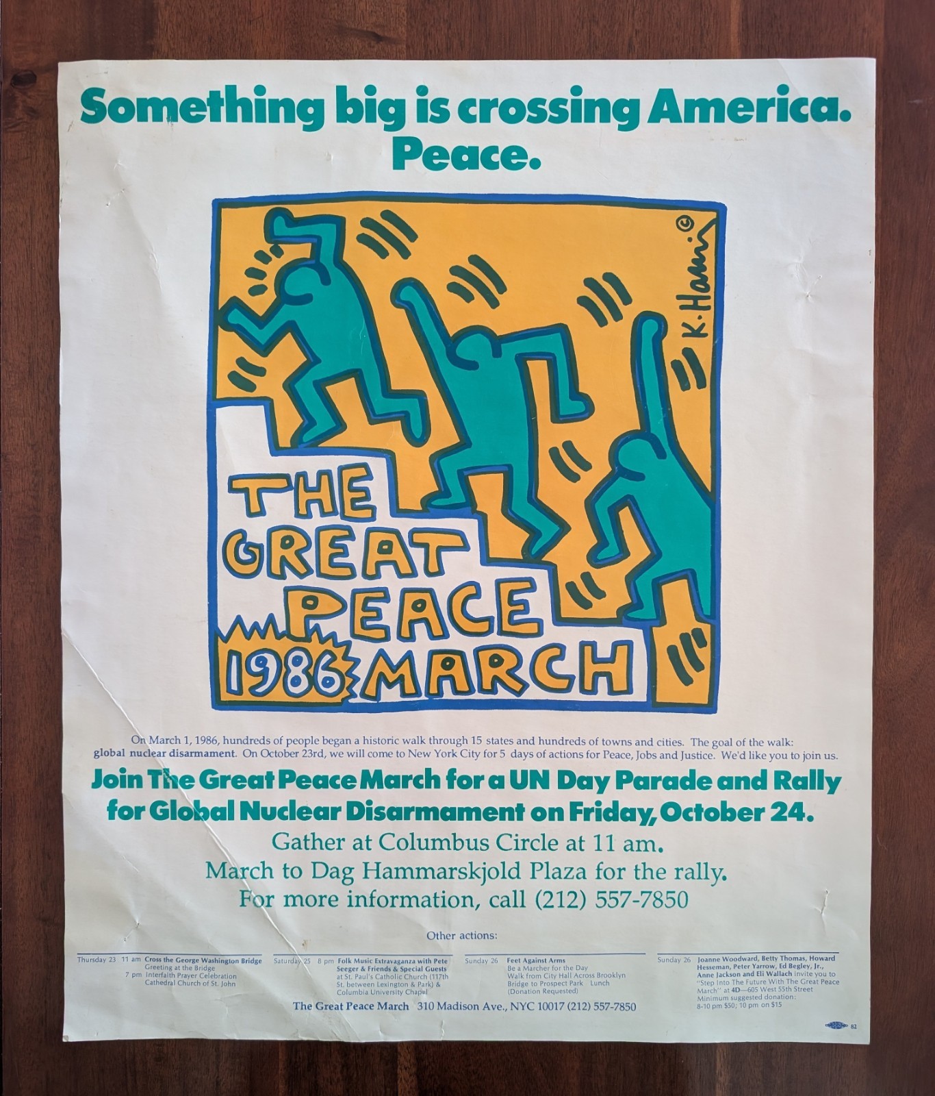 Vintage Original 1986 Keith Haring \
