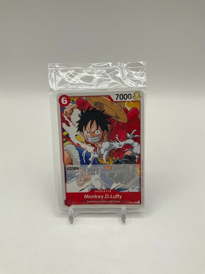 Monkey D Luffy One Piece Card Game Super Pre Release P-001 Sealed