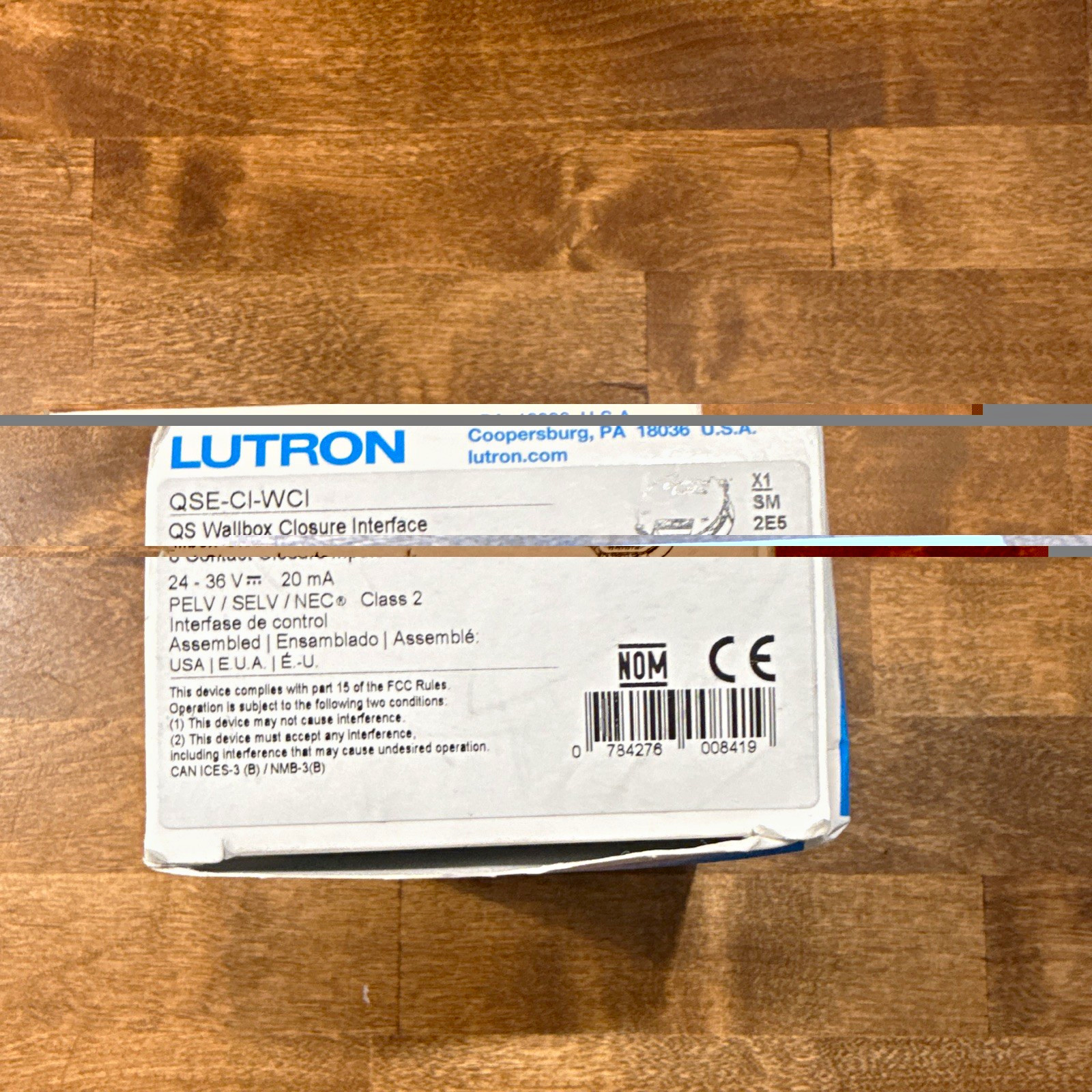 Lutron QSE-CI-WCI HomeWorks QS Wallbox Closure Interface Module. NEW Lutron QSE-CI-WCI HomeWorks QS Wallbox Closure Interface Module. NEW
