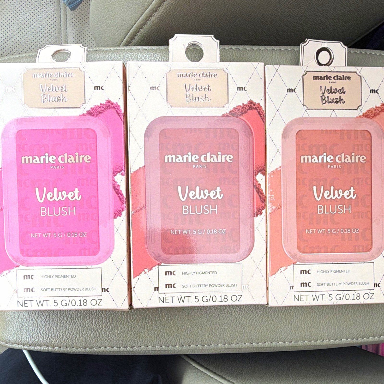 Marie Claire Velvet Blush Powder - Natural, Highly Pigmented 0.18 oz 3 Shades Marie Claire Velvet Blush Powder - Natural, Highly Pigmented 0.18 oz 3 Shades