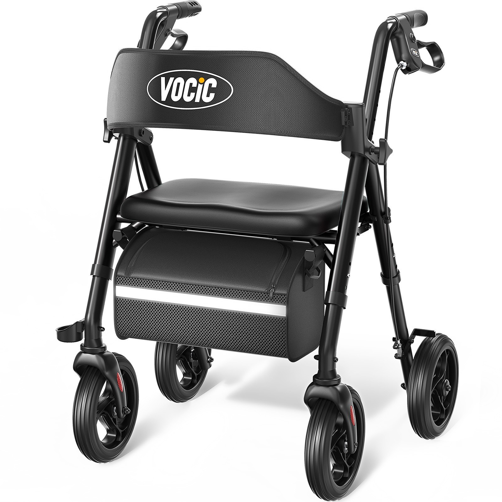 Walkers for Seniors, Rollator Walker with SeatSupports 330lb, 8\
