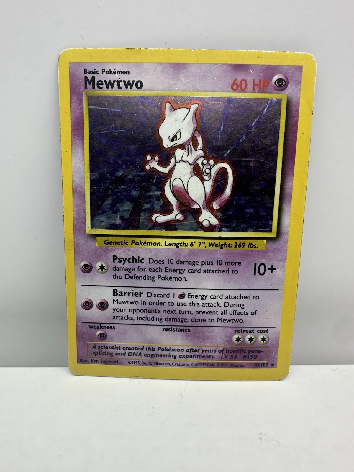 Pokémon TCG Mewtwo Base Set 10/102 Holo