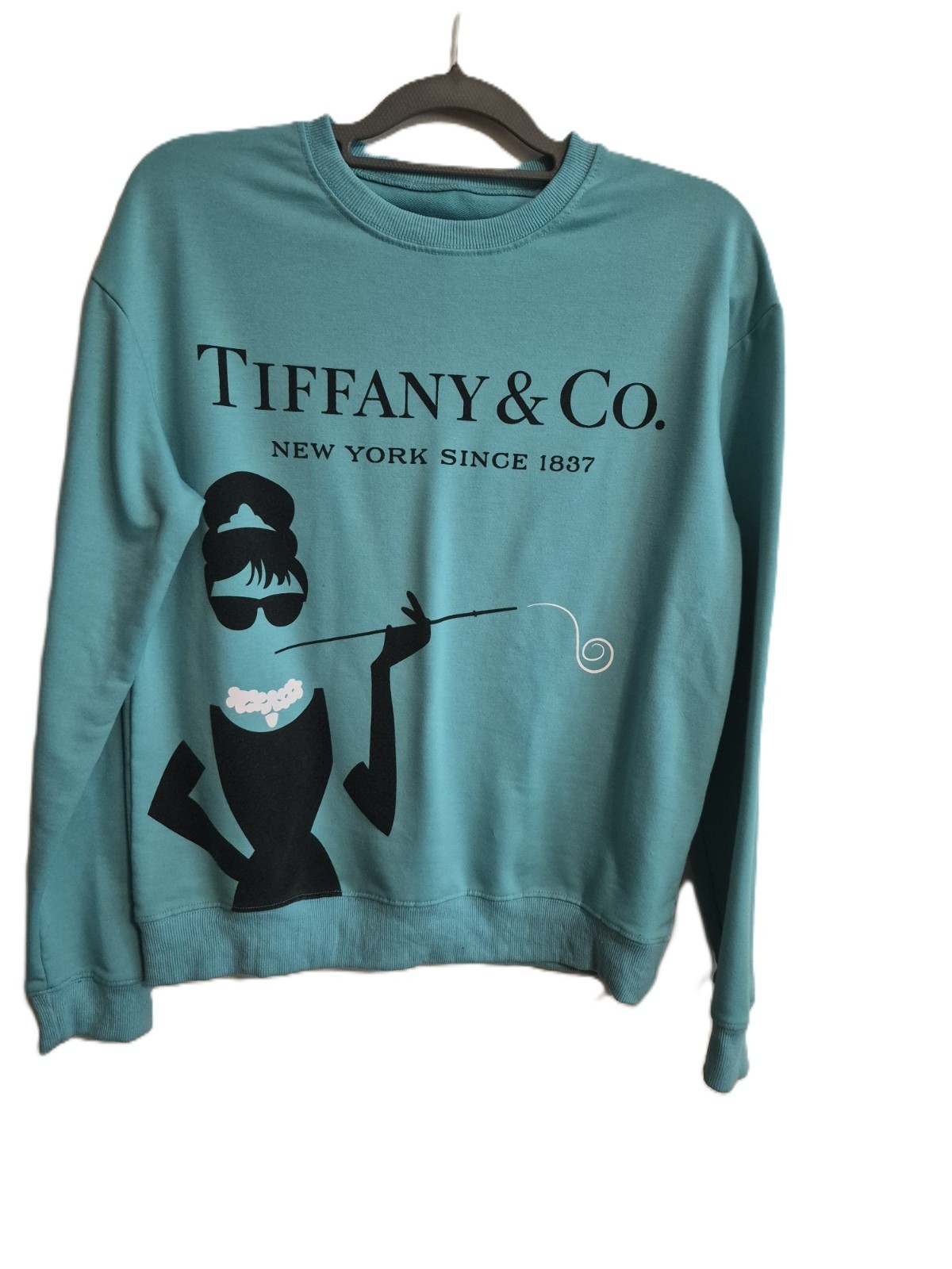 Tiffany and Co Breakfast at Tiffany Logo Long Sleeve Crew Neck Sweatshirt