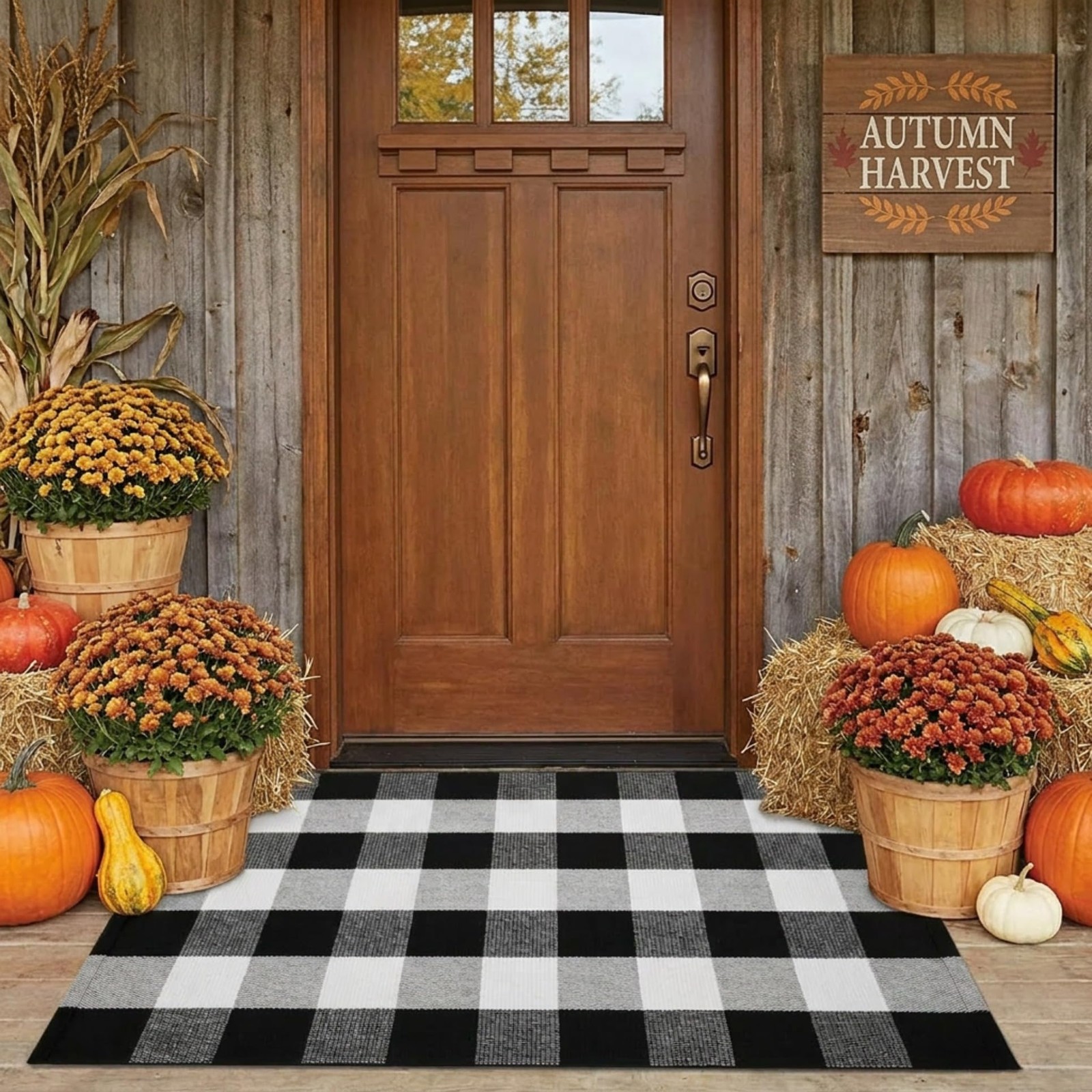 SEEKSEE Fall Decor Buffalo 2\'3\