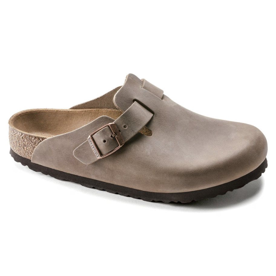 Birkenstock Boston Clog Tobacco Brown Oiled Leather Regular/Wide Medium/Narrow