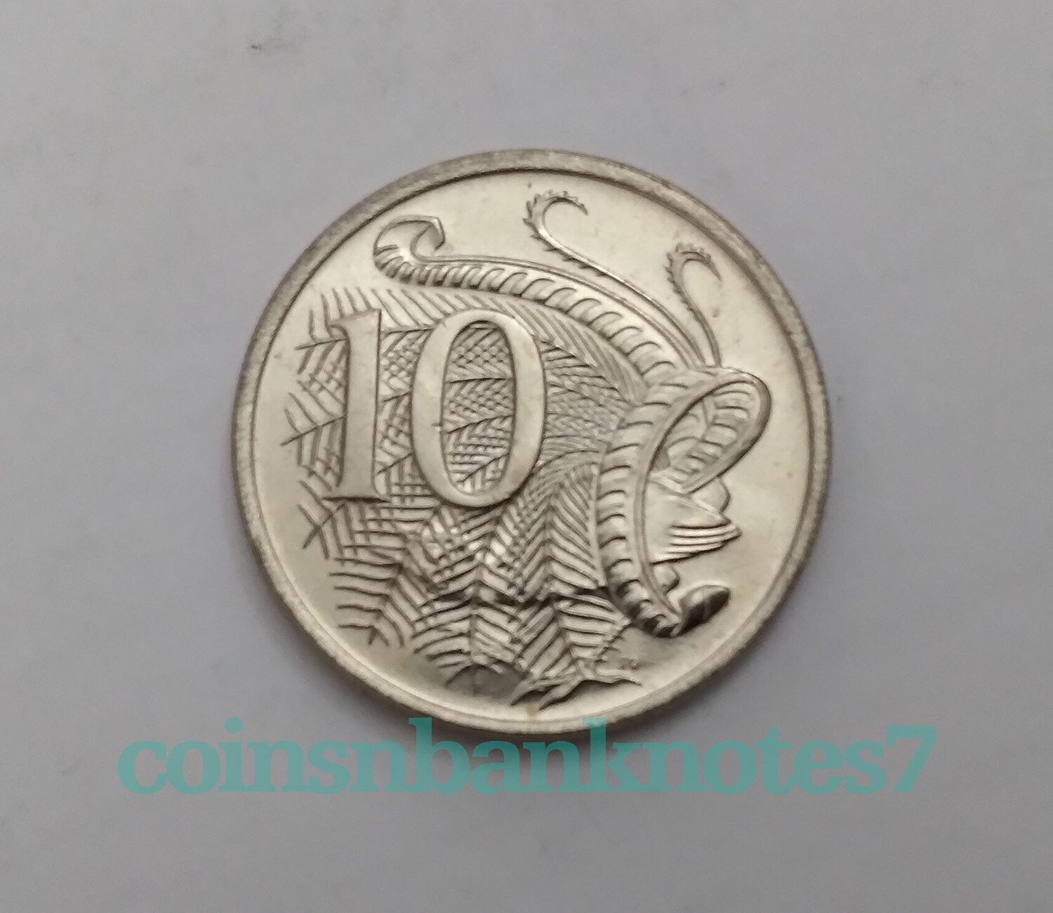 1981 Australia 10 Cents Coin, KM65 Uncirculated / Bird: Superb Lyre-bird