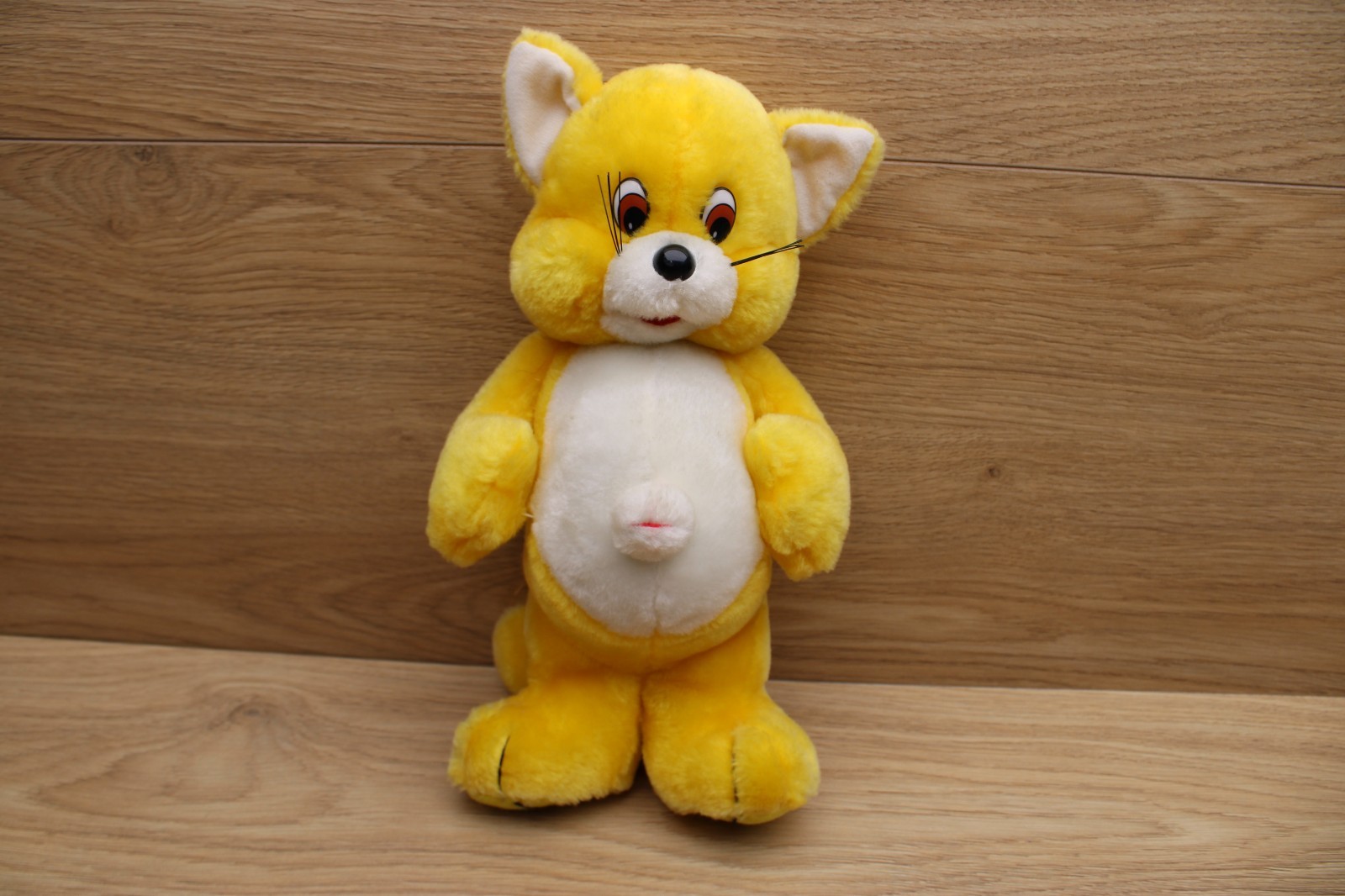 Vintage Rare Yellow Cat Plush Malcok LTD Unknown Vintage Rare Yellow Cat Plush Malcok LTD Unknown