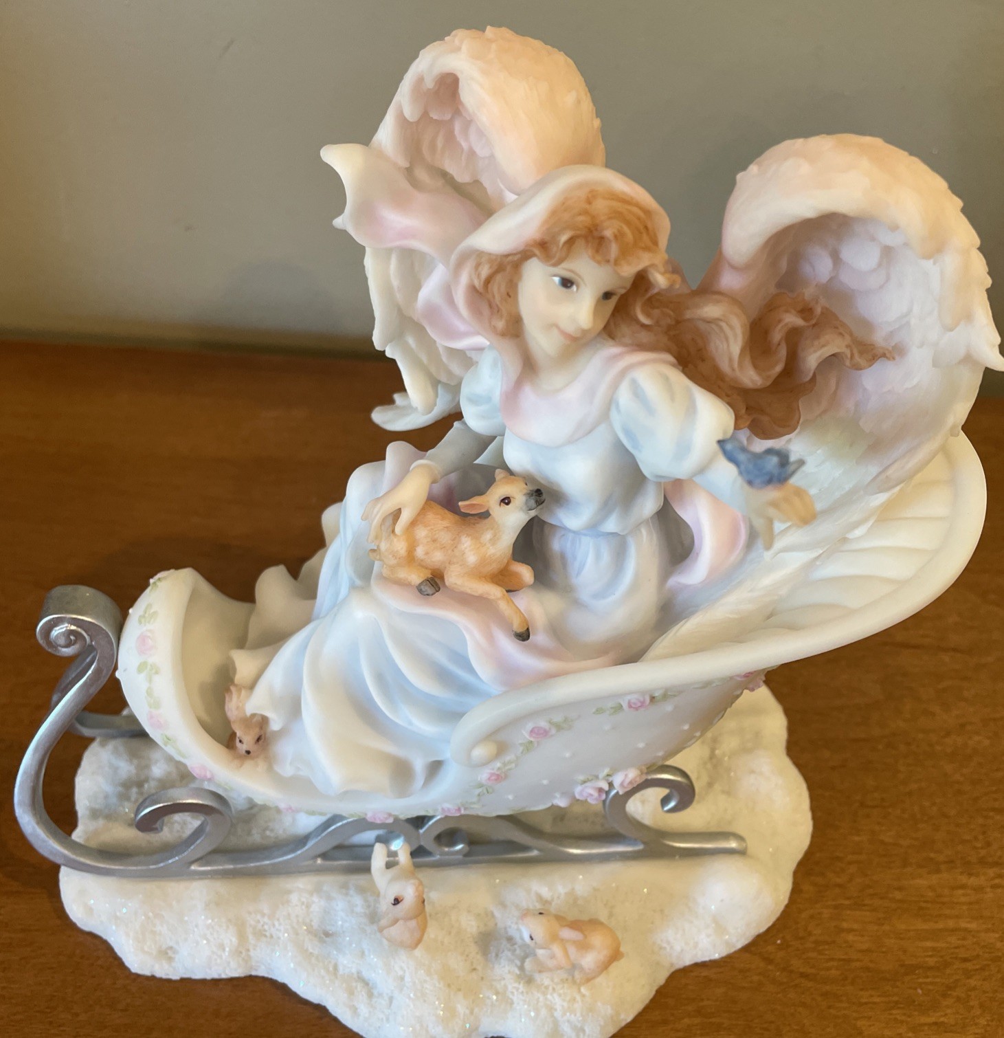 Vintage Roman Inc Seraphim Classics Genevieve Winter Enchantment 2002 8”x7”x5”