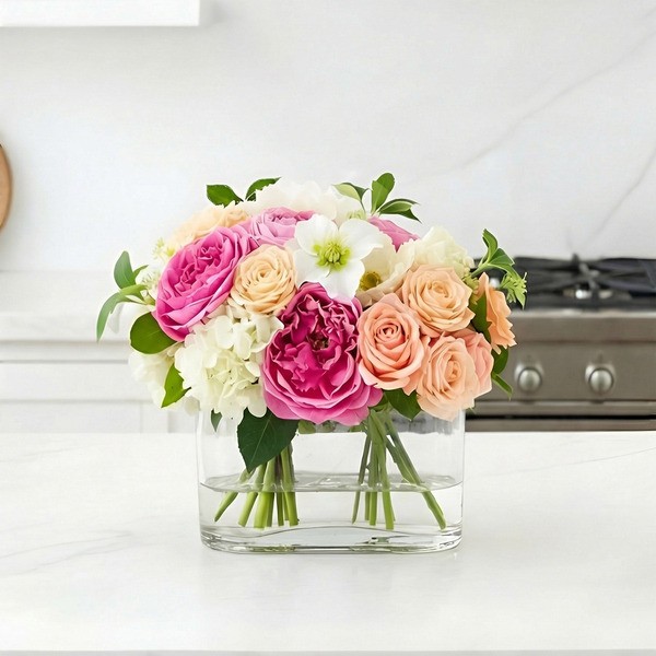 Nearly Natural Faux 10in Mixed Rose & Hydrangea Artificial Arrangement (Costco) Nearly Natural Faux 10in Mixed Rose & Hydrangea Artificial Arrangement (Costco)
