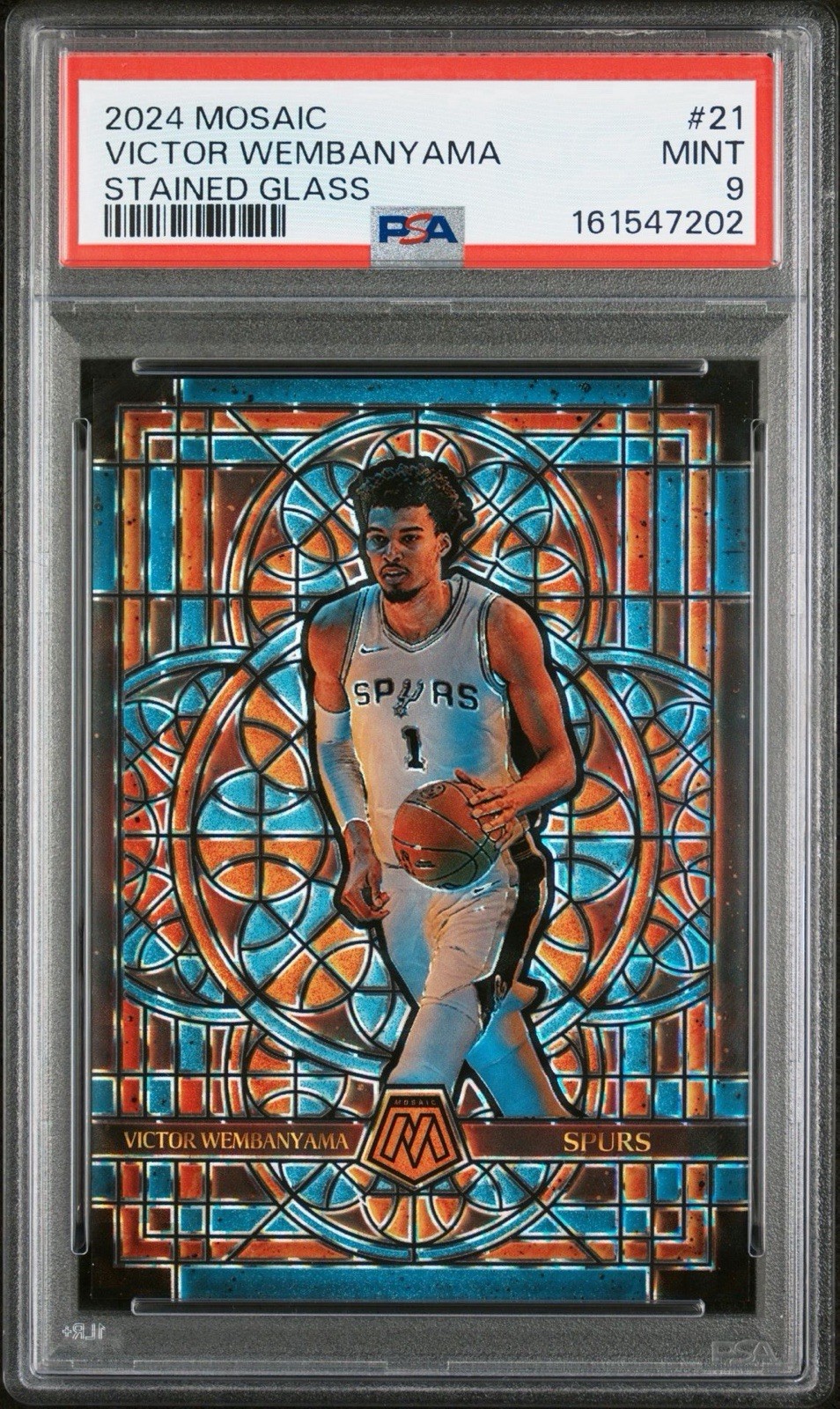 *READ DESC* 2024 Victor Wembanyama Mosaic Stained Glass SSP PSA 9 CHASE PACK