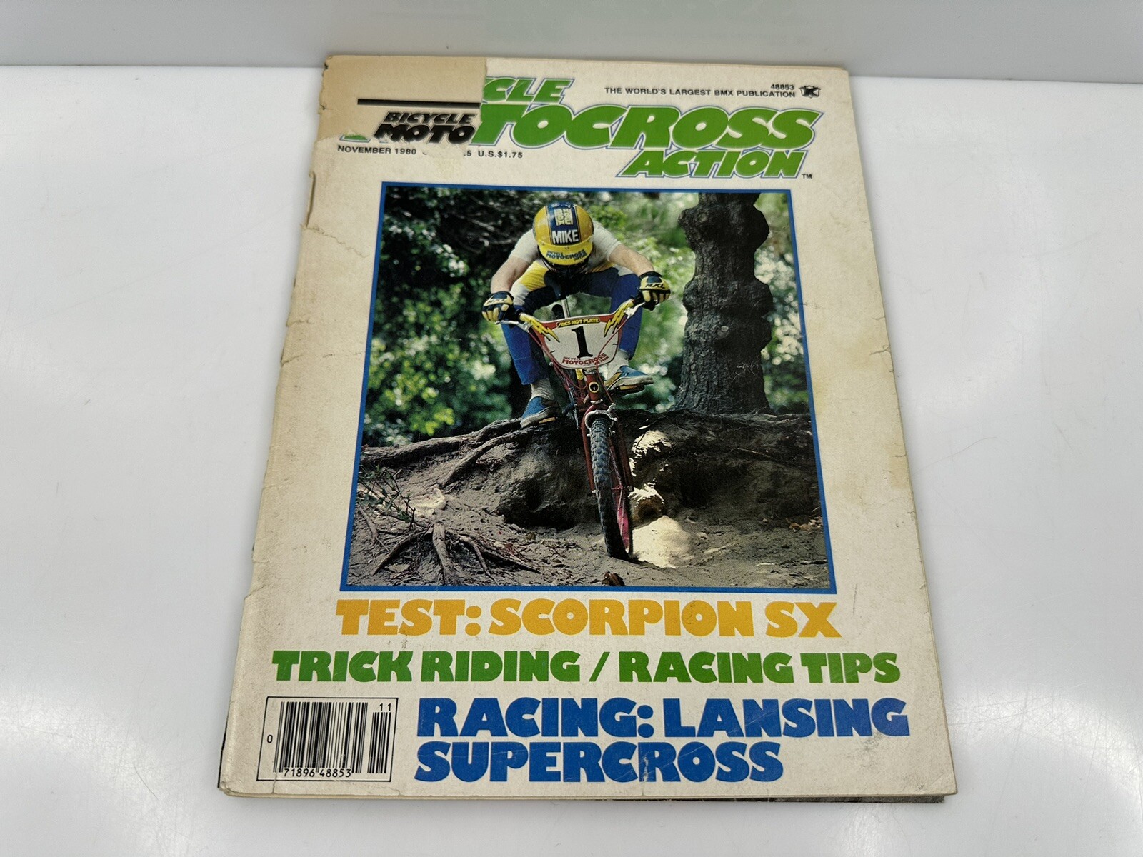 Rare Vintage November 1980 Bicycle Motocross Action Magazine Mike Buff BMX USA