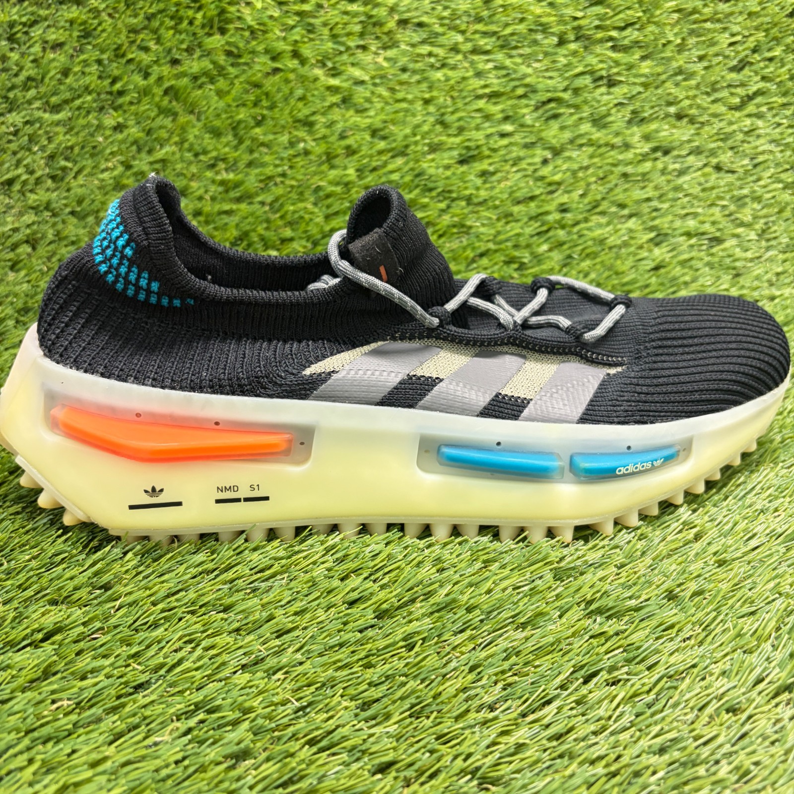 Adidas NMD_S1 Mens Size 11.5 Black Gray Blue Athletic Running Shoes Sneakers Adidas NMD_S1 Mens Size 11.5 Black Gray Blue Athletic Running Shoes Sneakers
