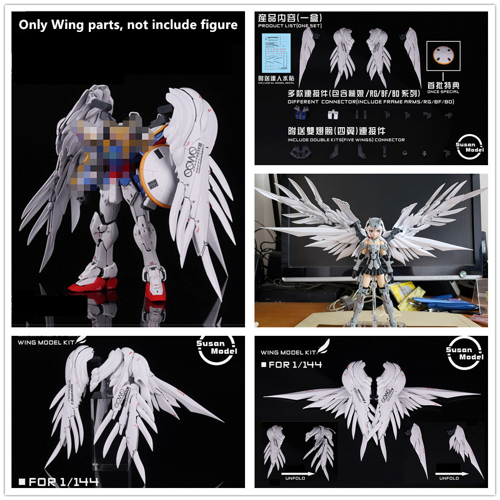 Susan model Wing kit for 1/144 RG HG Wing TV EW Tallgeese MS Girl R Core
