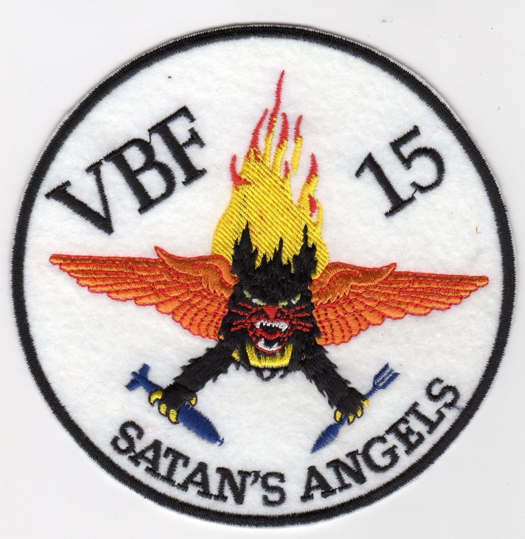 VBF-15 - Satan\'s Angels - USN - Aviation - BC Patch - Cat No. C5073