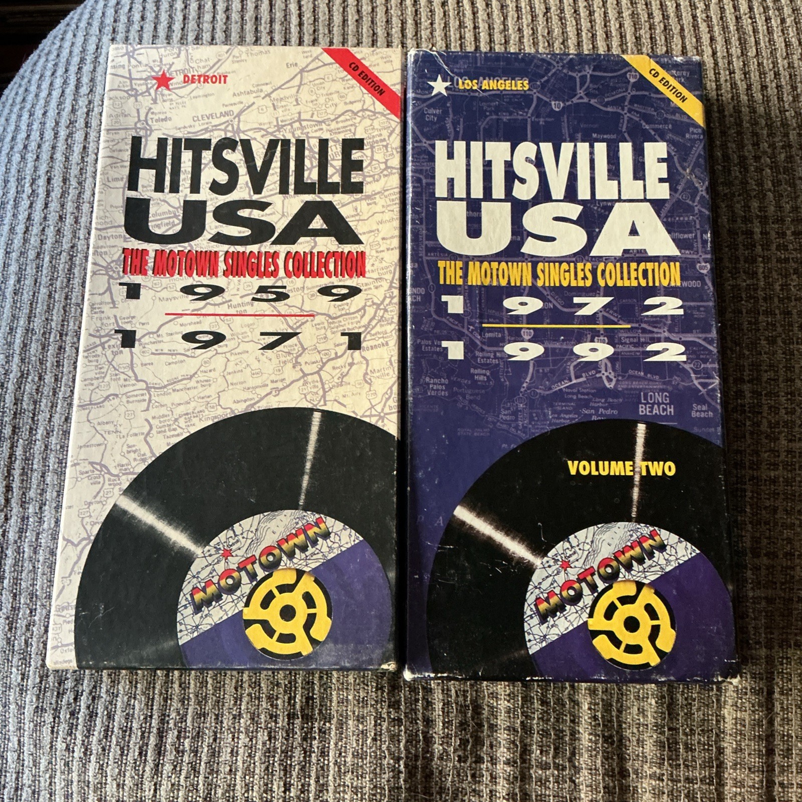 MOTOWN HITSVILLE USA SINGLES COLLECTION 1959 - 1992 OOP 8-CD BOX SETS MOTOWN HITSVILLE USA SINGLES COLLECTION 1959 - 1992 OOP 8-CD BOX SETS