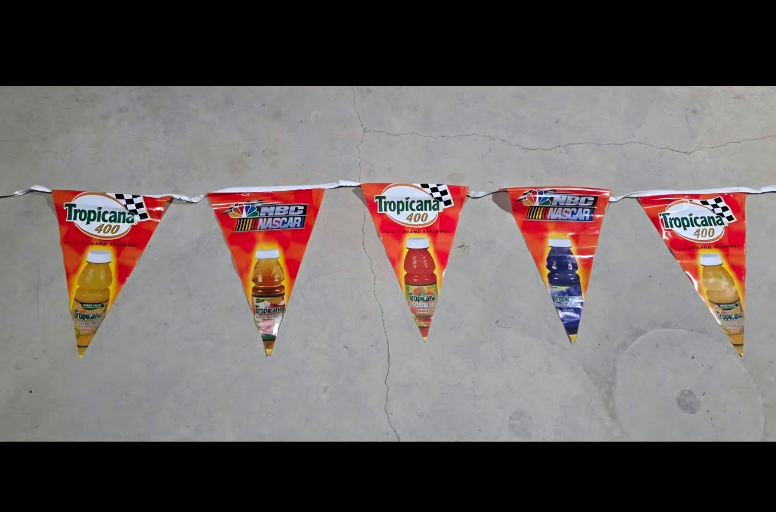 (2) Tropicana 400 Pennant Chicagoland Speedway NASCAR 20\