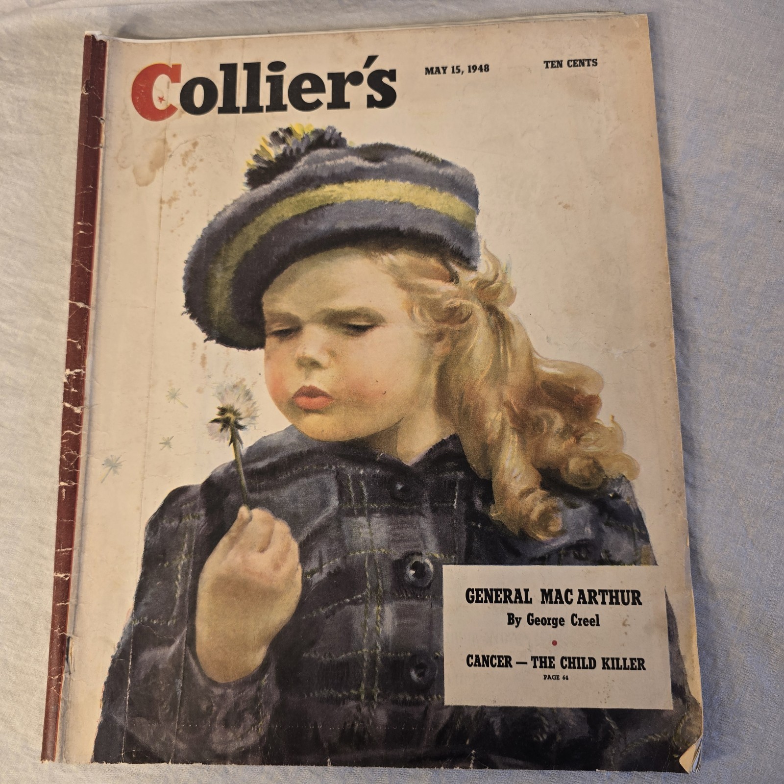 1948 Collier\'s Magazine May 15 General MacArthur George Creel Vintage Ads