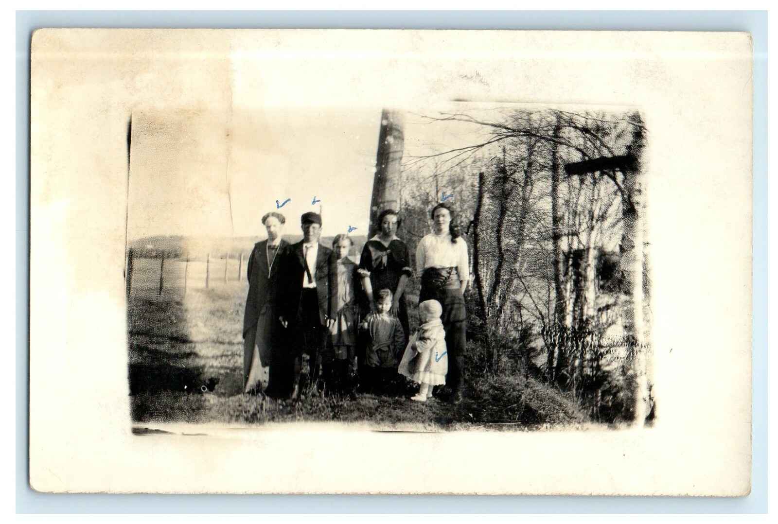 c1910\'s Mother Father Children Kids Family Picture RPPC Photo Antique Postcard c1910\'s Mother Father Children Kids Family Picture RPPC Photo Antique Postcard