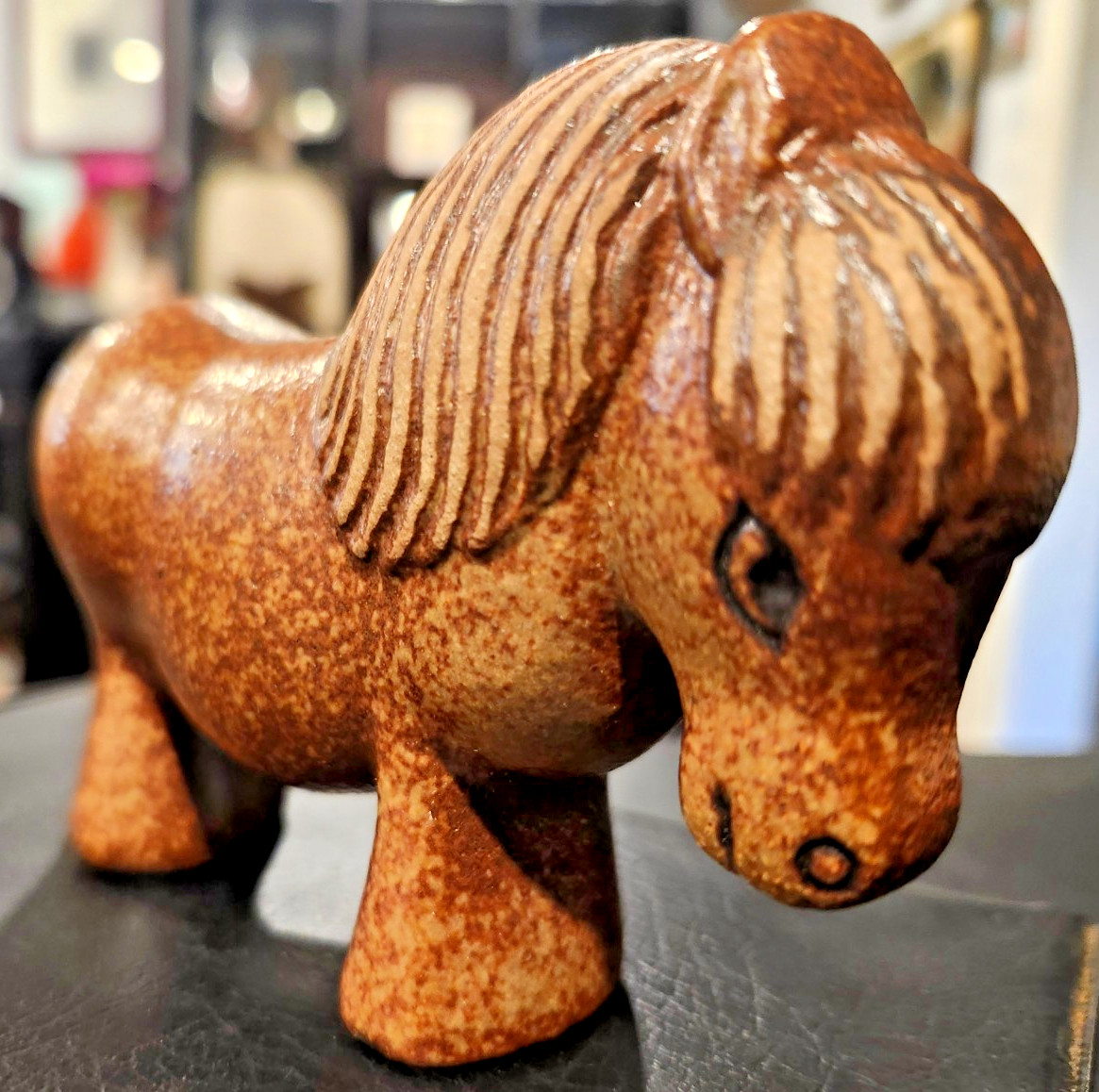 Vintage Lisa Larson Pony Horse Figurine Lilla Skansen Gustavsberg Sweden 1978