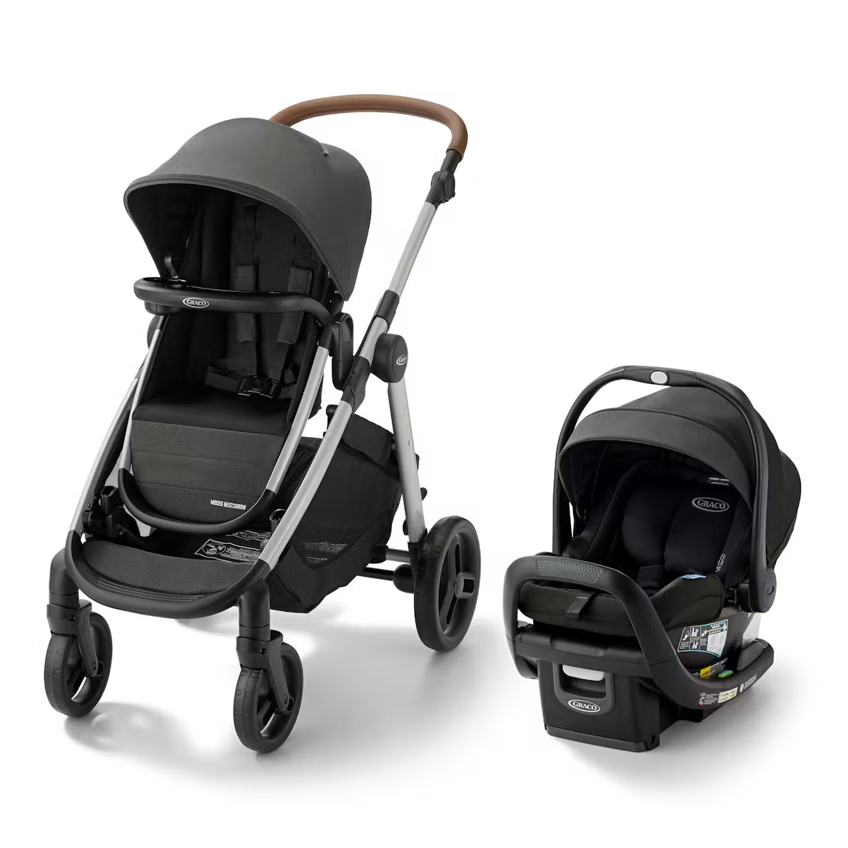 Graco Modes Nest2Grow DLX Travel System Riordan Fashion NEW SnugRide SnugFit Graco Modes Nest2Grow DLX Travel System Riordan Fashion NEW SnugRide SnugFit