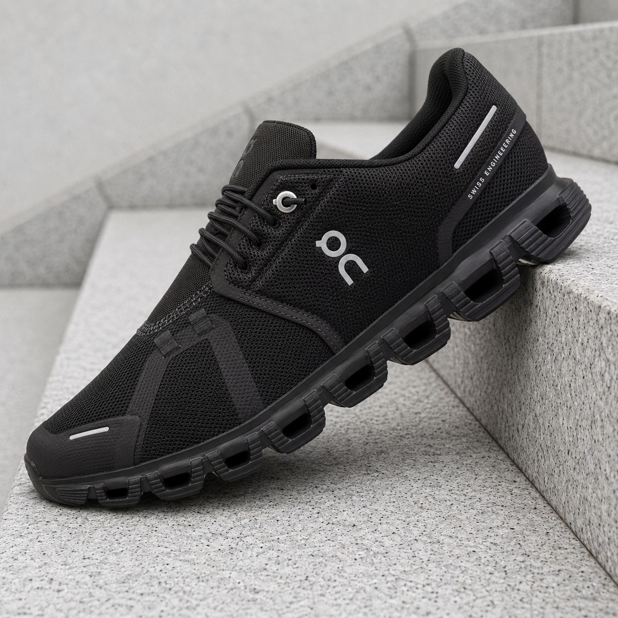 On Cloud 6 Triple Black Mens Running 3MF10071043 Men's New