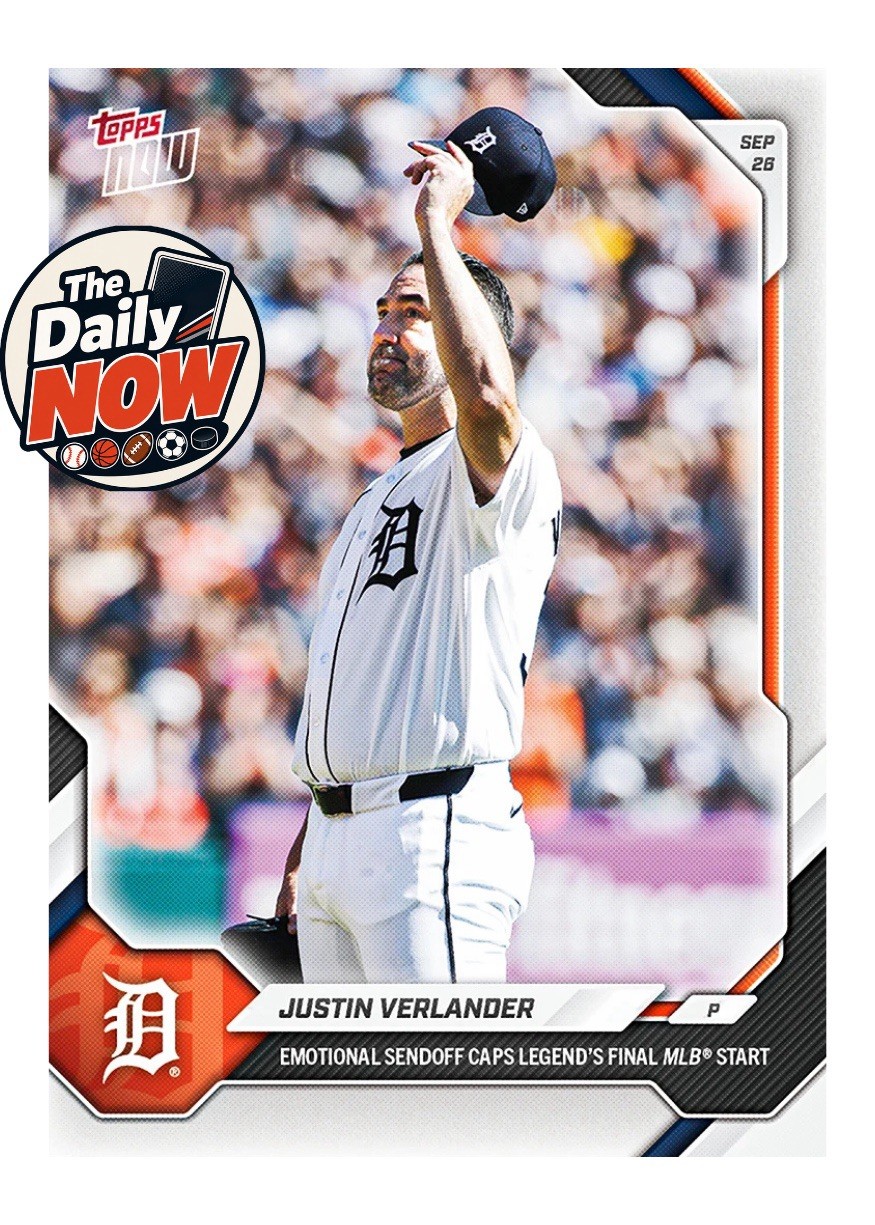 Justin Verlander Send off In Final MLB Start 2026 Topps NOW MLB Card 726 PRESALE
