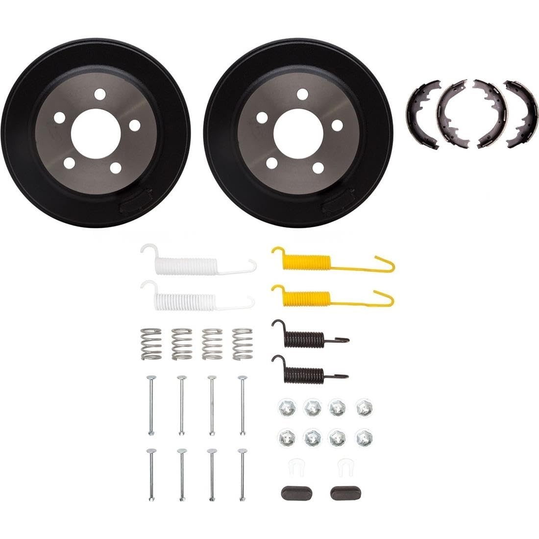 Front Drum Brake Hardware Kit & Shoe for Plymouth Belvedere 1966 7.2L