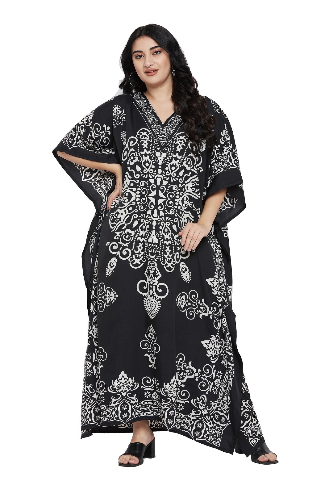 Women Plus Size Kaftan Long Maxi Dress Beach Kimono Gown Caftan Christmas Gift Women Plus Size Kaftan Long Maxi Dress Beach Kimono Gown Caftan Christmas Gift
