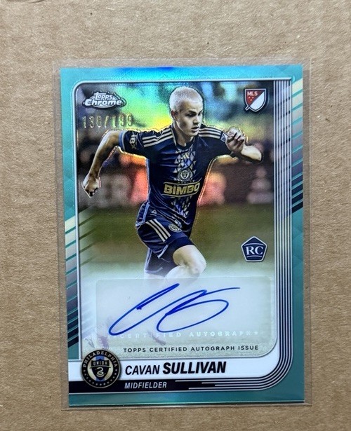 2025 Topps Chrome Cavan Sullivan Auto Aqua Refractor Rookie /199 Read Descript. 2025 Topps Chrome Cavan Sullivan Auto Aqua Refractor Rookie /199 Read Descript.