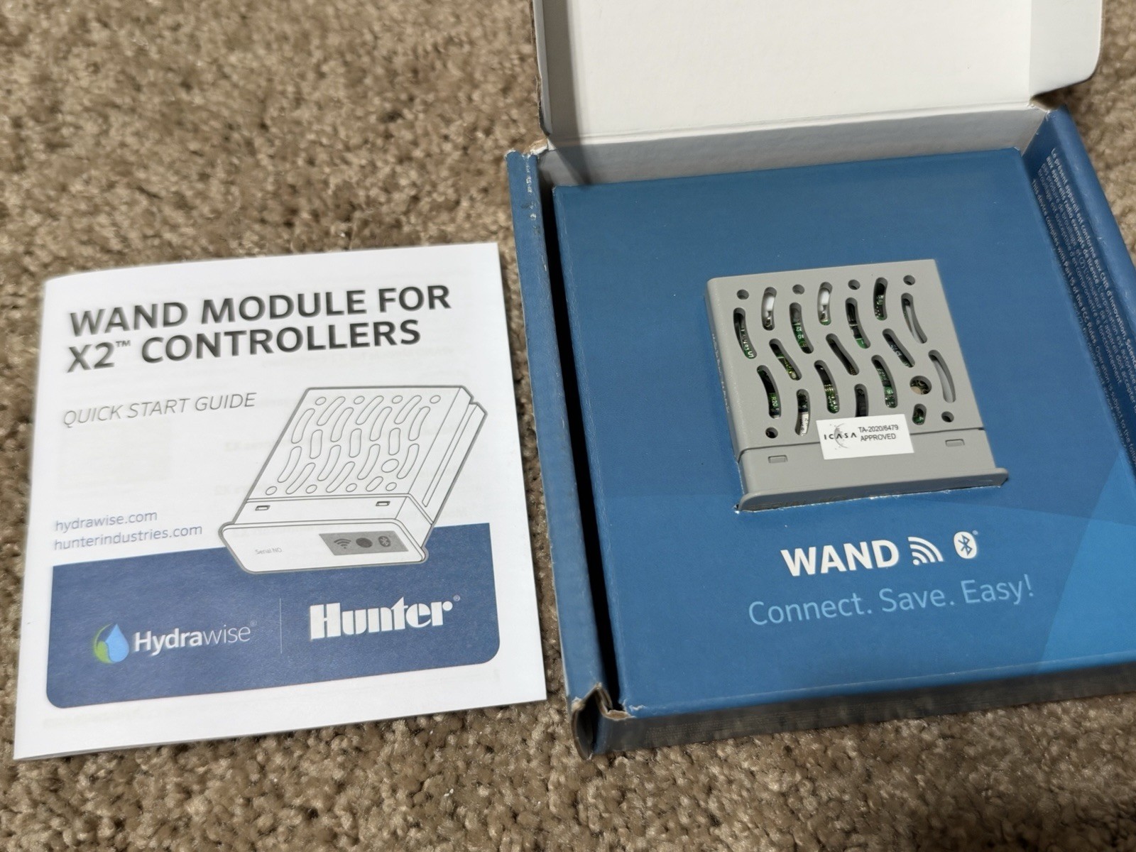 Hunter WAND WiFi Module for X2 Irrigation Controller Hydrawise App Smart New Hunter WAND WiFi Module for X2 Irrigation Controller Hydrawise App Smart New