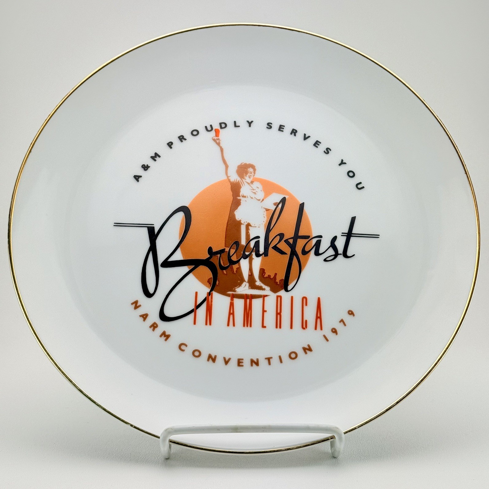 Supertramp Breakfast in America NARD Promo Plate 1979 Rare Pristine Used Cond.