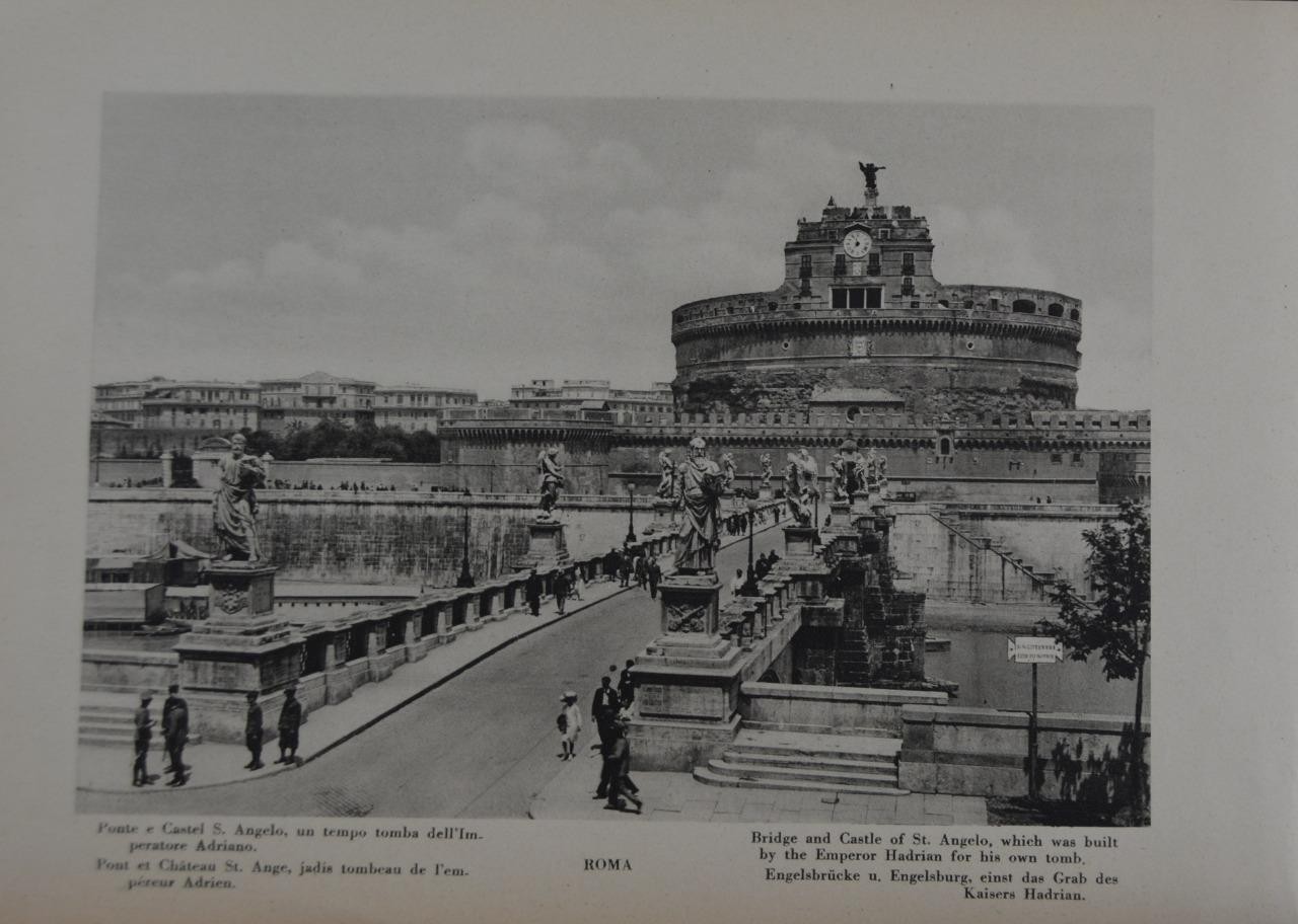 Antique Rome Italy View from St. Peter Vatican 1920 Art Print Original