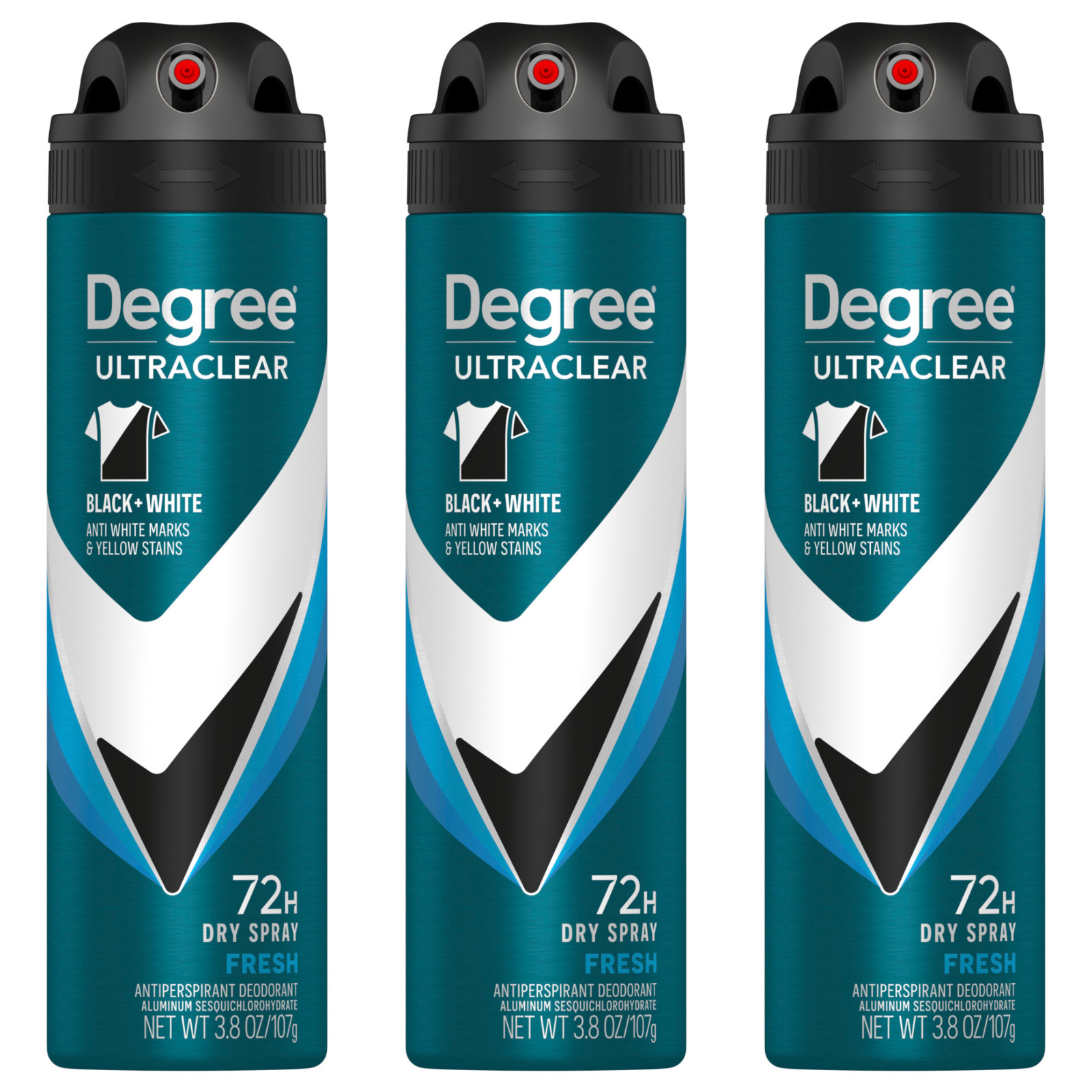 Degree Men UltraClear 72H Antiperspirant Dry Spray 3.8 oz 3-Pack Degree Men UltraClear 72H Antiperspirant Dry Spray 3.8 oz 3-Pack