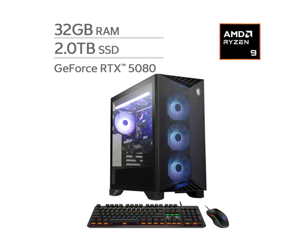 *BRAND NEW* MSI Aegis ZS2 Ryzen 9 9900X RTX 5080 32GB DDR5 2TB SSD B9NVV-1409US *BRAND NEW* MSI Aegis ZS2 Ryzen 9 9900X RTX 5080 32GB DDR5 2TB SSD B9NVV-1409US