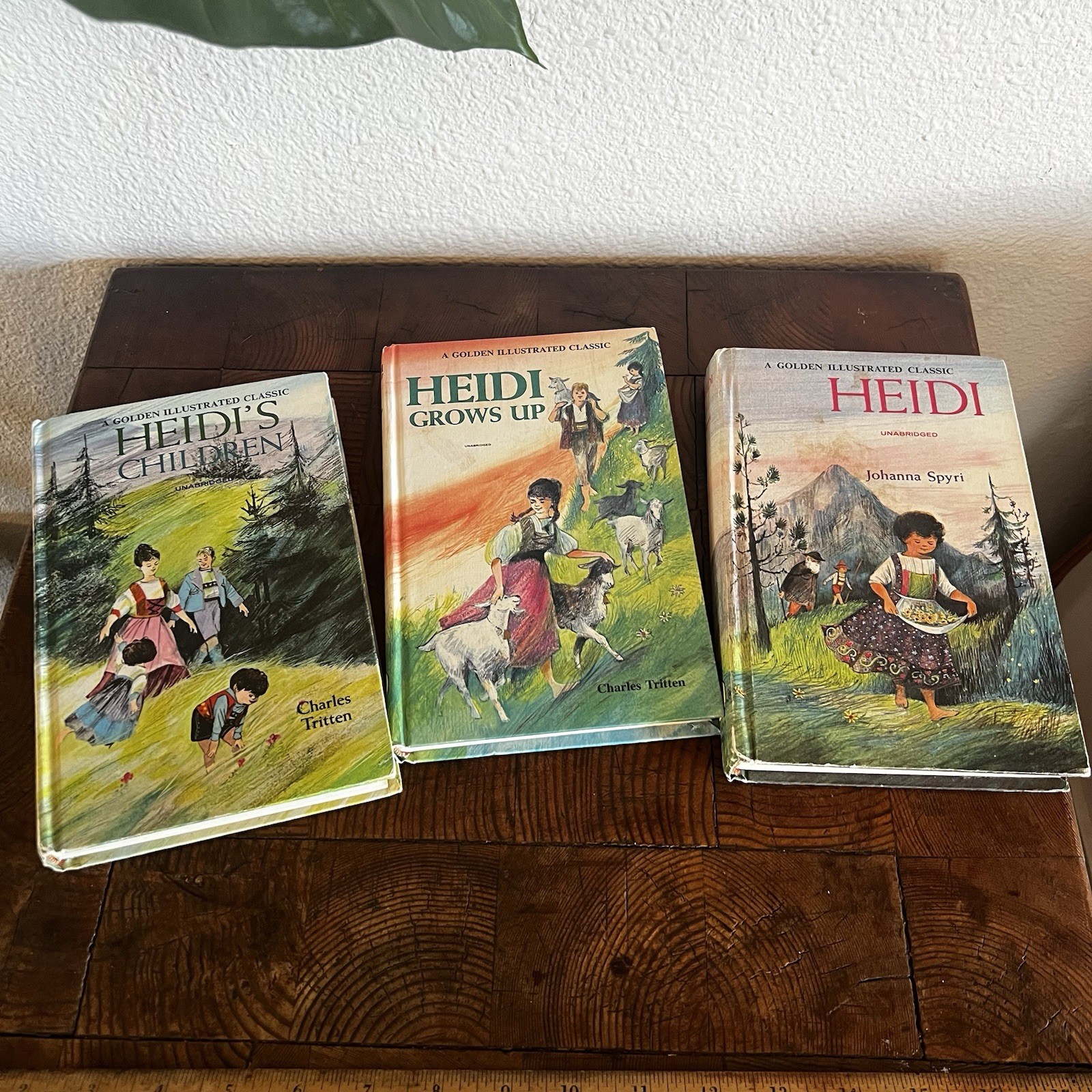 Heidi Set Of 3 Boo 1966 Charles Tritten June Goldsborough illustr. Hard Back