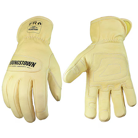 Youngstown Glove Co 12-3365-60 Large Goat Grain Leather, Arc Rated, L, Pr