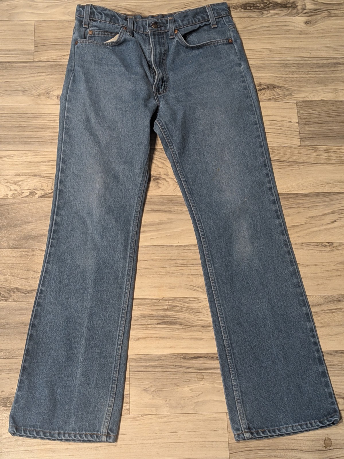 Vintage Levi\'s Men\'s 516 Orange Tab USA Made Saddleman Bootcut Jeans Fit 32x30