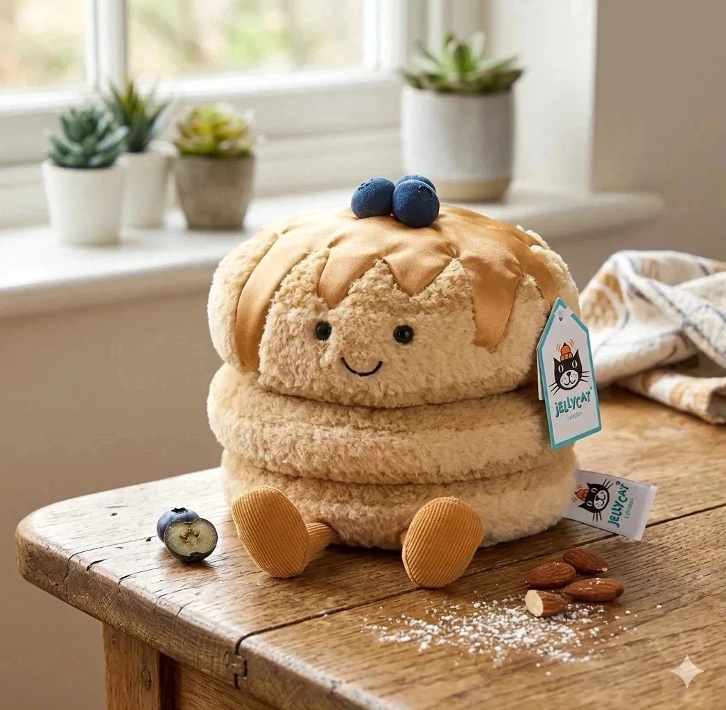 Jellycat Amuseables Fran Pancakes Soft Plush Stuffed Toy Gift