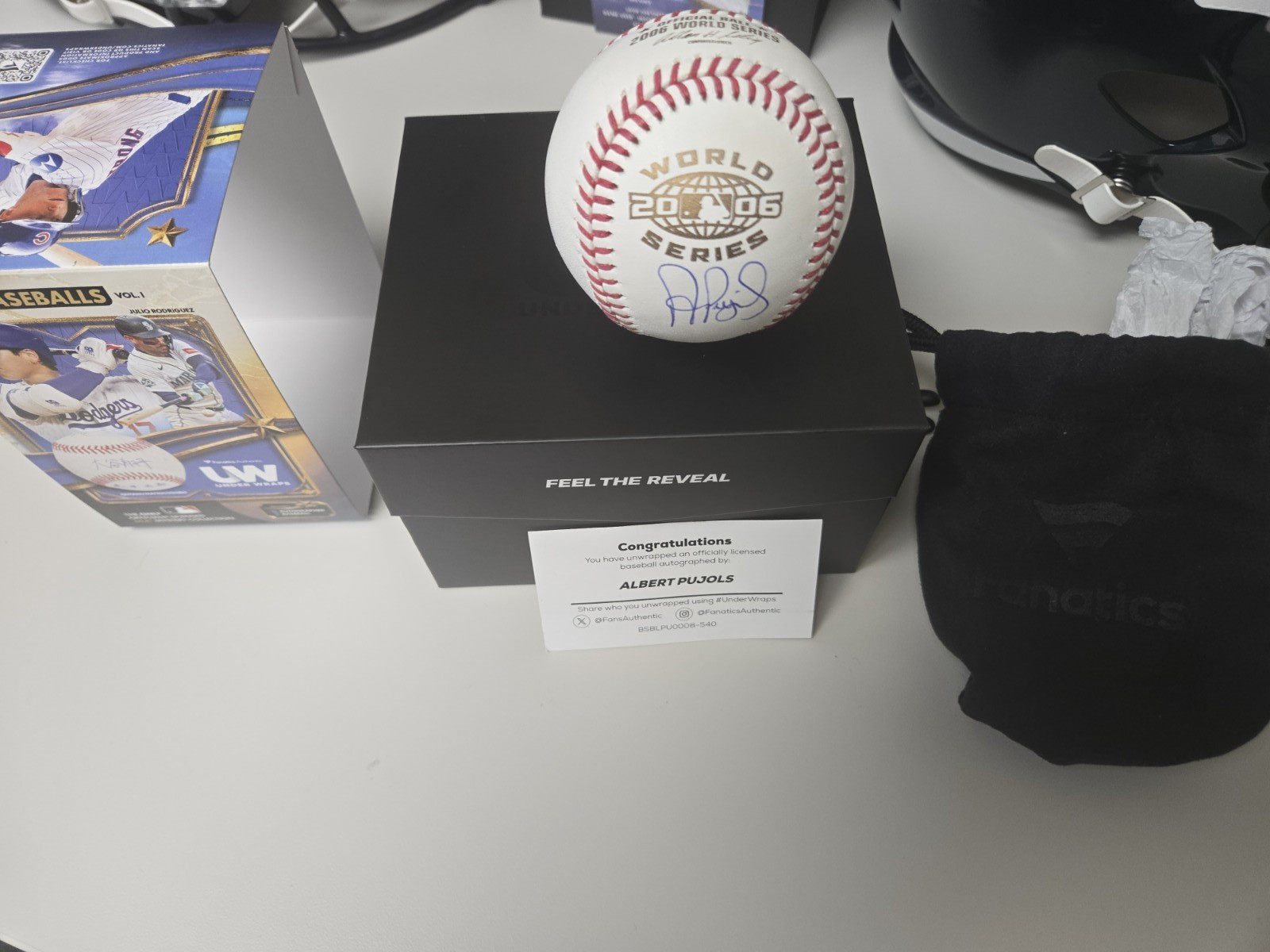 Albert Pujols Signed Baseball 2006 World Series Fanatics Authentic Certified Albert Pujols Signed Baseball 2006 World Series Fanatics Authentic Certified