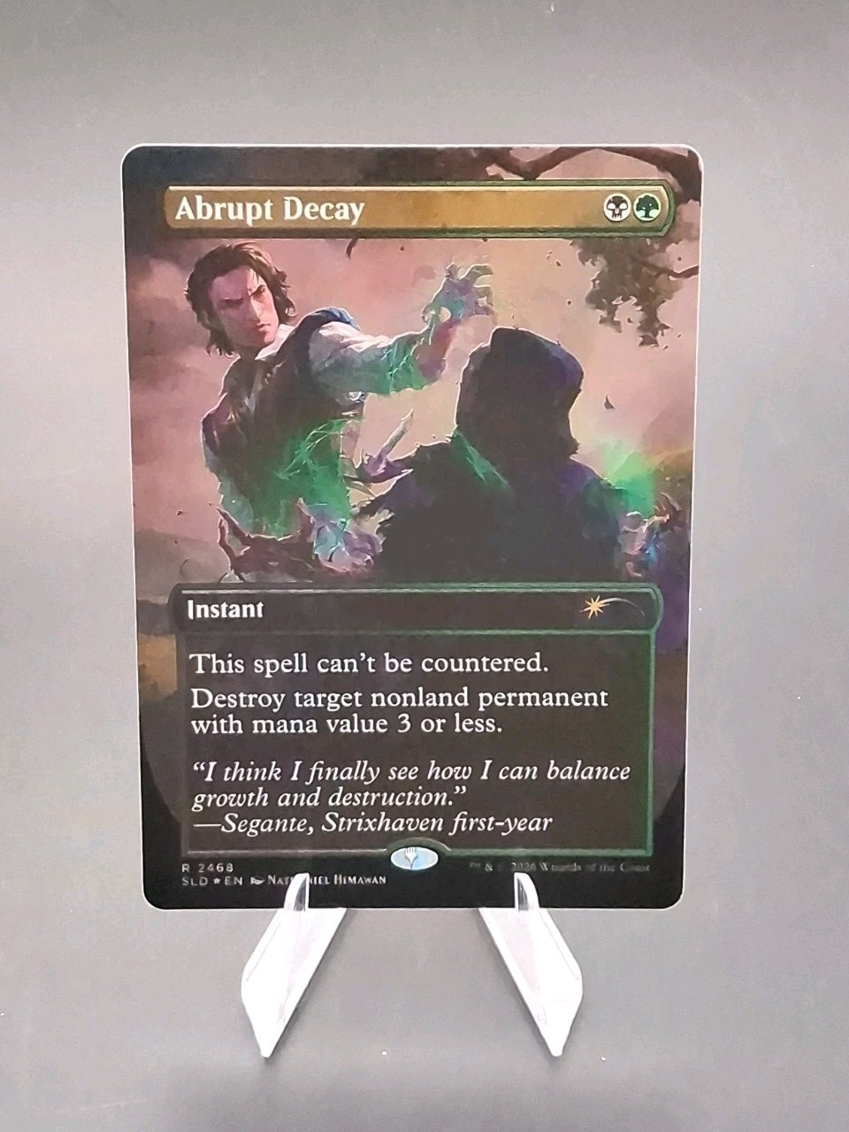 Abrupt Decay (2468) Secret Lair Drop MTG Foil Near Mint Abrupt Decay (2468) Secret Lair Drop MTG Foil Near Mint