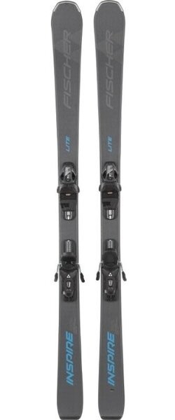 NEW FISCHER LITE INSPIRE SKIS SIZE 145 CM WITH FISCHER BINDINGS
