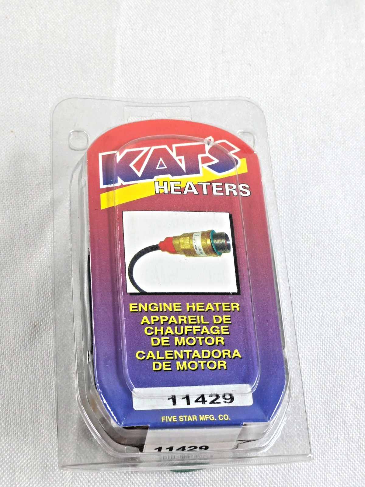 Kat's Heaters 11429 Engine Heater 400W-120V with Power Cord New in Package Kat's Heaters 11429 Engine Heater 400W-120V with Power Cord New in Package