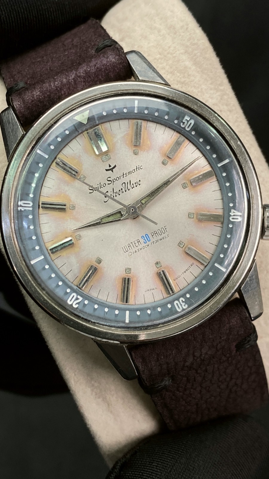 Vintage 1964 Seiko Sportsmatic SilverWave Automatic Ref. 69799