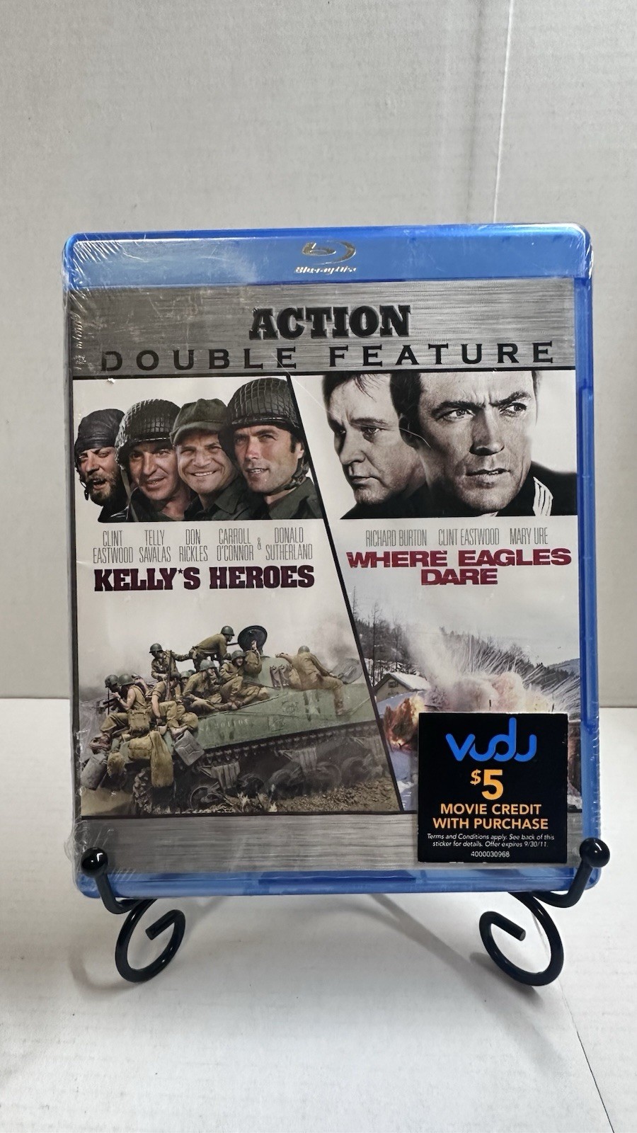 Action Double Feature Blu-ray: Kelly\'s Heroes & Where Eagles Dare BRAND NEW
