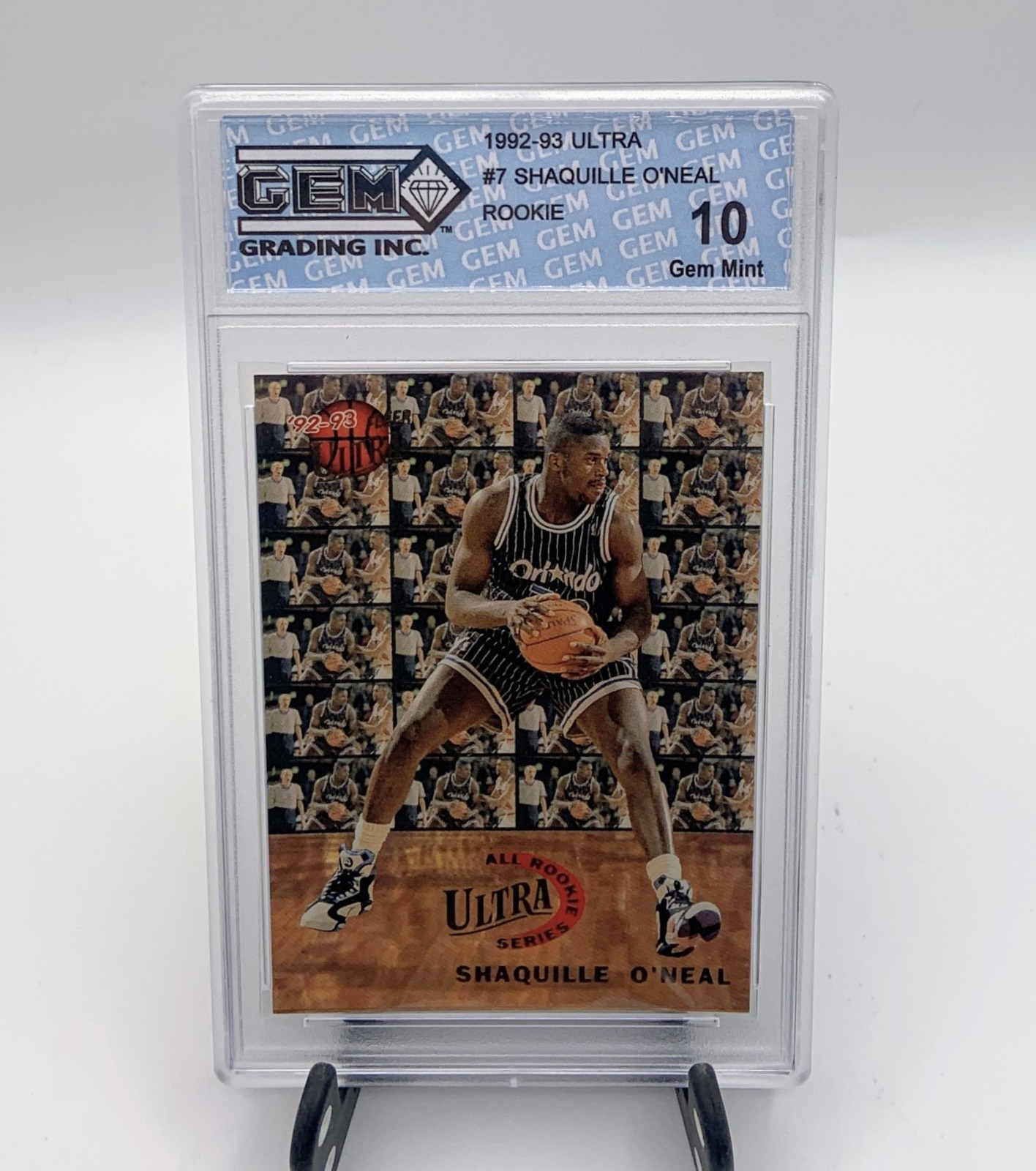 1992-93 Fleer Ultra Shaquille O'Neal #7 All Rookie Series RC •Gem Mint 10• Magic