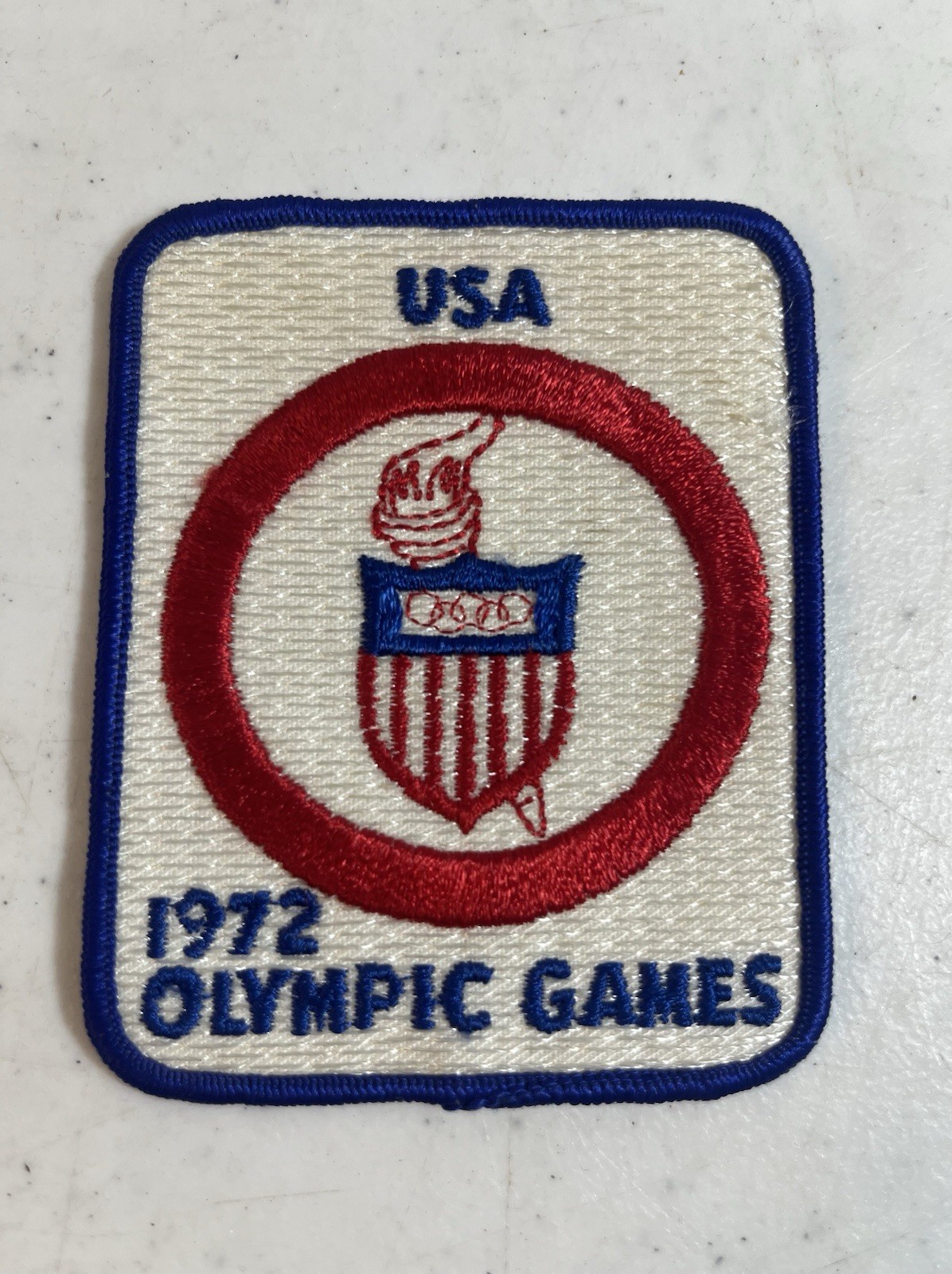 Vintage 1972 Team USA Olympic Games Embroidered Patch Munich USOC NOS NEW