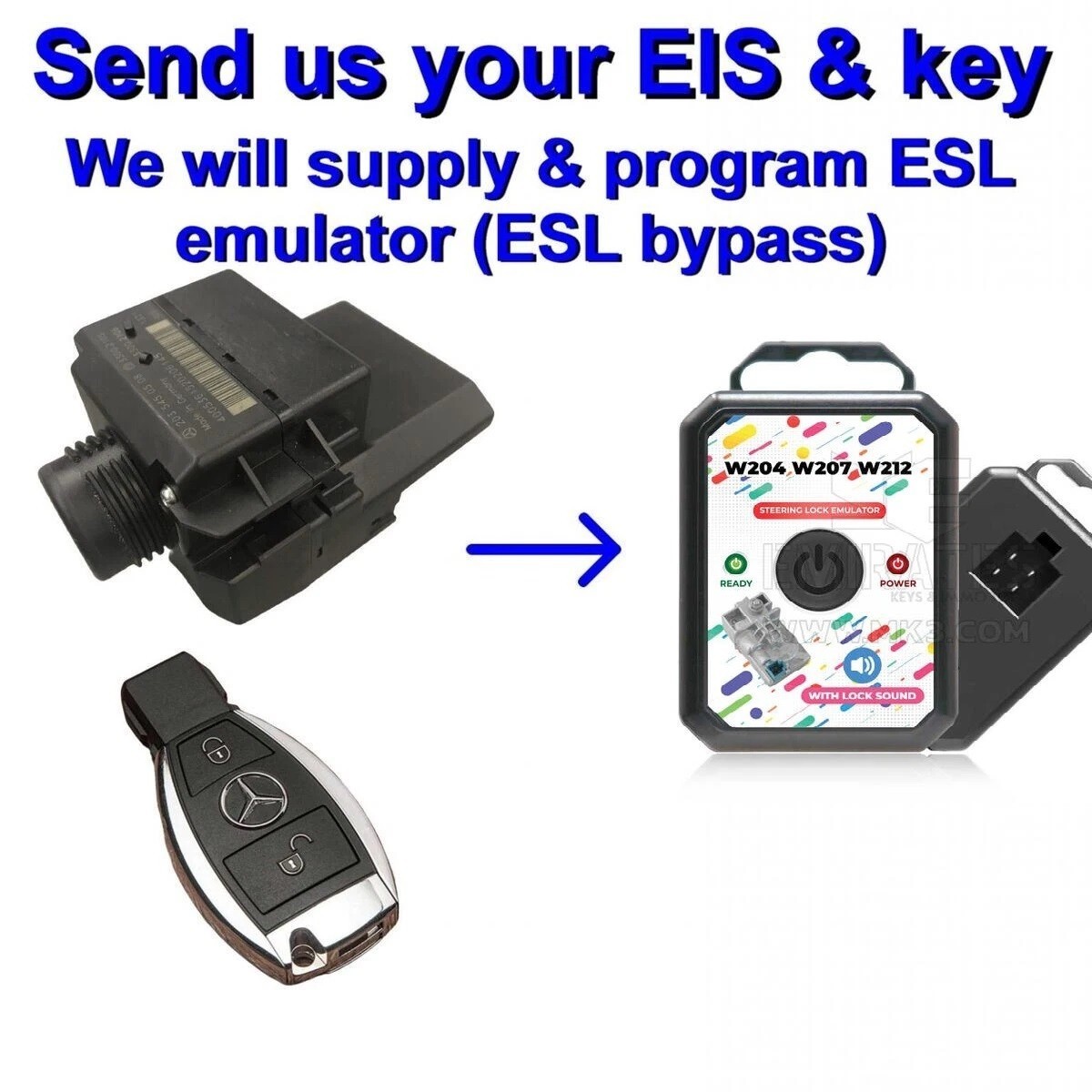 Mercedes W204 W207 W212 X204 ESL ELECTRONIC STEERING LOCK EMULATOR PROGRAMMING Mercedes W204 W207 W212 X204 ESL ELECTRONIC STEERING LOCK EMULATOR PROGRAMMING