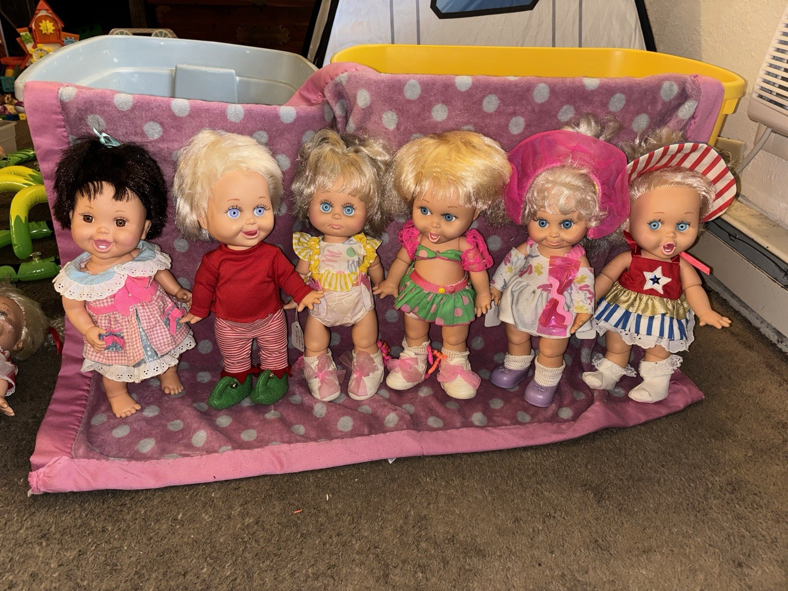 1990 Galoob Dolls Baby Face Dolls Lot Of 6: #1, #2, #2,#6, #8 #20 1990 Galoob Dolls Baby Face Dolls Lot Of 6: #1, #2, #2,#6, #8 #20