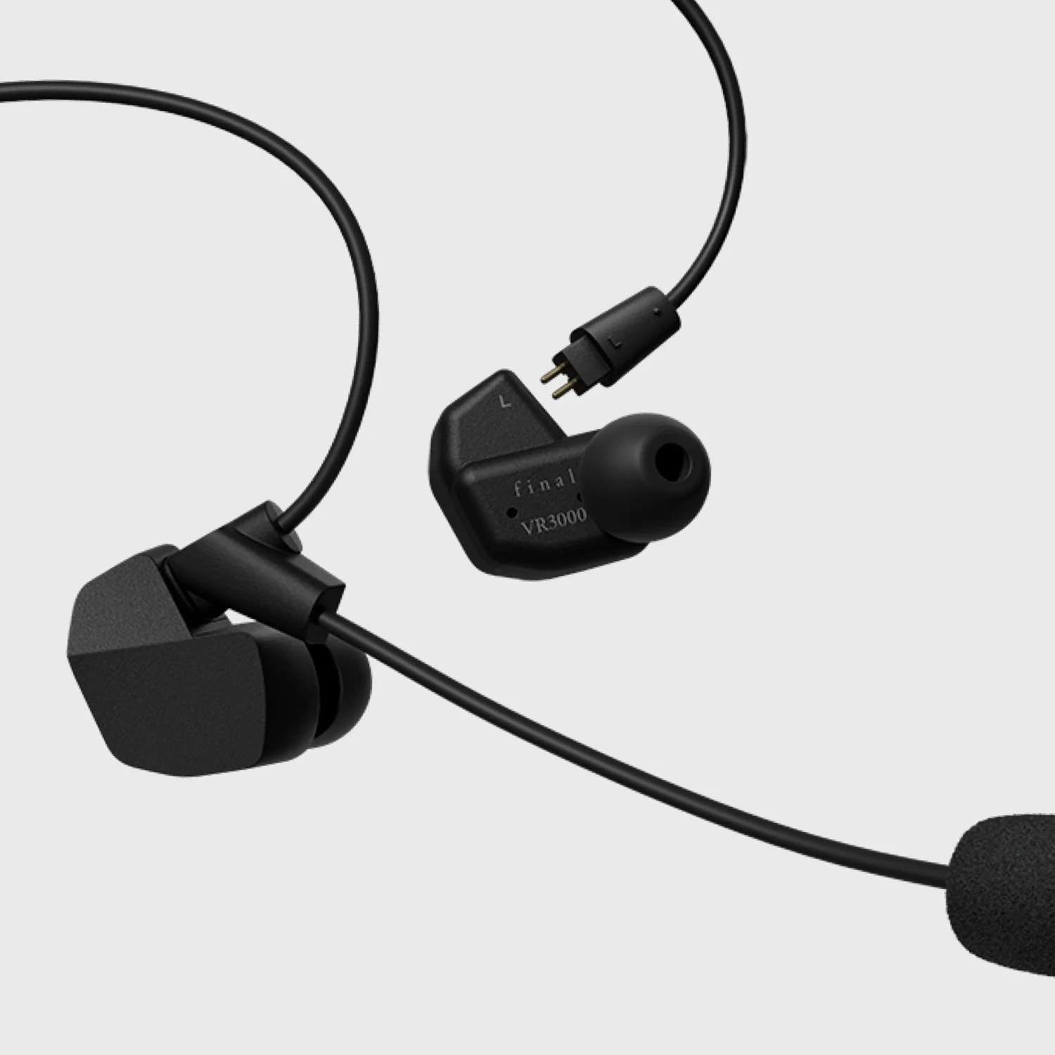 final VR3000 + Condenser Mic In-Ear Gaming Headset 3.5mm Boom Microphone Japan N